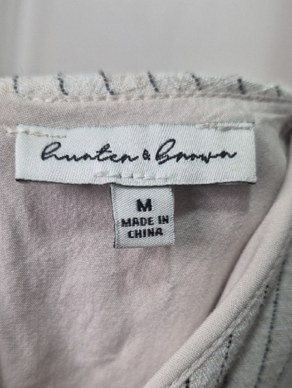 Striped Light‎ Gray Strapless Summer Dress - Picture 2 of 8